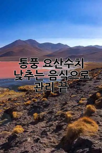 🚫 통풍🚫? 요산수치 낮추는 음식으로 관리 끝! 🥗