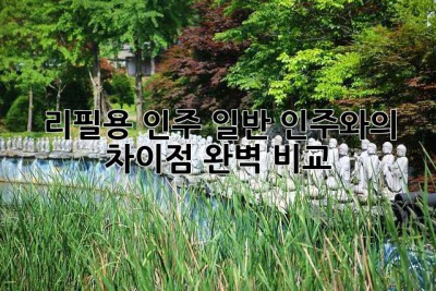 리필용 인주: 일반 인주와의 차이점 완벽 비교