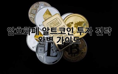 암호화폐 알트코인 투자 전략 완벽 가이드