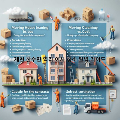 제천 한수면 역리 이사 청소 완벽 가이드