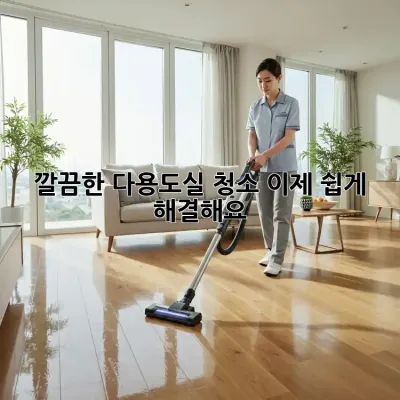 깔끔한 다용도실 청소, 이제 쉽게 해결해요!